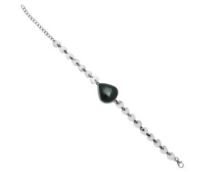 Heart - Blood Stone Bracelet EXB01654 B-1044, 18x20 mm