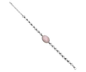 Heart - Pink Opal Bracelet EXB01656 B-1044, 14x19 mm