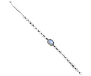 Heart - Rainbow Moonstone Bracelet EXB01664 B-1044, 12x16 mm