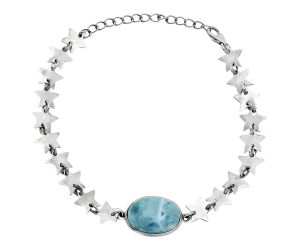 Star - Larimar (Dominican Republic) Bracelet EXB01681 B-1044, 11x16 mm