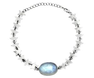 Star - Rainbow Moonstone Bracelet EXB01687 B-1044, 13x17 mm