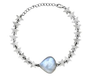 Star - Rainbow Moonstone Bracelet EXB01688 B-1044, 17x17 mm