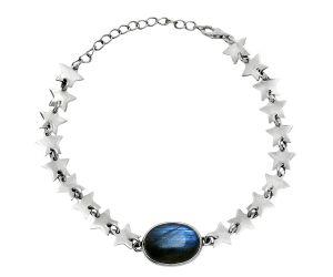 Star - Blue Fire Labradorite Bracelet EXB01689 B-1044, 12x16 mm