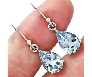 Sky Blue Topaz Earrings EXE01001 E-1021, 8x12 mm