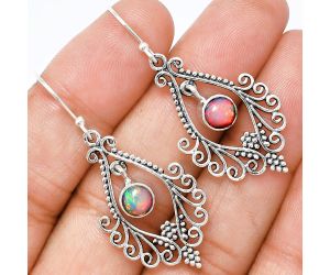 Ethiopian Opal Earrings EXE01113 E-1075, 6x6 mm