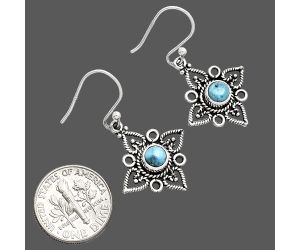 Sleeping Beauty Turquoise Earrings EXE01163 E-1250, 5x5 mm