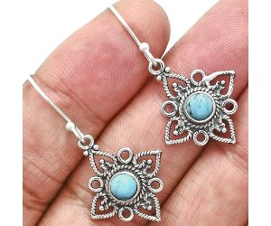 Sleeping Beauty Turquoise Earrings EXE01164 E-1250, 5x5 mm