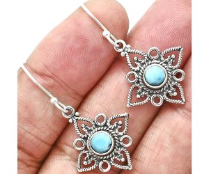 Sleeping Beauty Turquoise Earrings EXE01165 E-1250, 5x5 mm