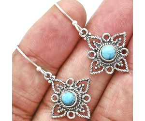 Sleeping Beauty Turquoise Earrings EXE01166 E-1250, 5x5 mm