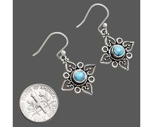 Sleeping Beauty Turquoise Earrings EXE01166 E-1250, 5x5 mm