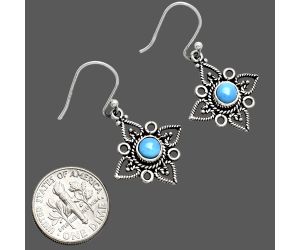 Sleeping Beauty Turquoise Earrings EXE01168 E-1250, 5x5 mm