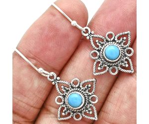 Sleeping Beauty Turquoise Earrings EXE01169 E-1250, 5x5 mm