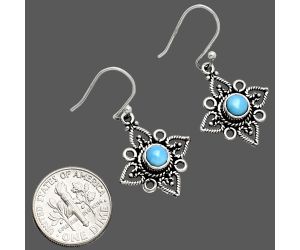 Sleeping Beauty Turquoise Earrings EXE01169 E-1250, 5x5 mm