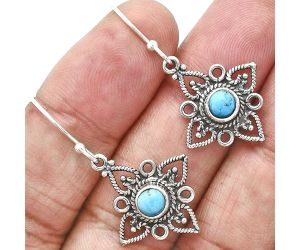 Sleeping Beauty Turquoise Earrings EXE01172 E-1250, 5x5 mm