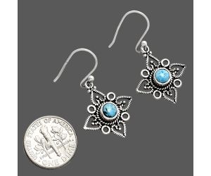 Sleeping Beauty Turquoise Earrings EXE01173 E-1250, 5x5 mm