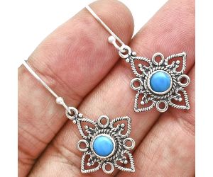 Sleeping Beauty Turquoise Earrings EXE01174 E-1250, 5x5 mm