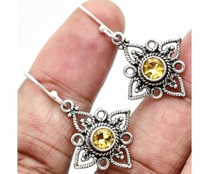 Citrine Earrings EXE01176 E-1250, 5x5 mm