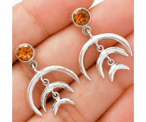 Citrine Earrings EXE01266 E-1249, 6x6 mm