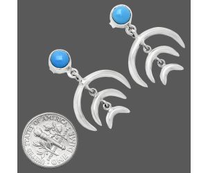 Sleeping Beauty Turquoise Earrings EXE01351 E-1249, 6x6 mm