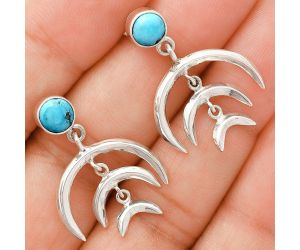 Sleeping Beauty Turquoise Earrings EXE01355 E-1249, 6x6 mm