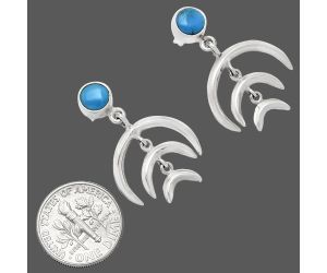 Sleeping Beauty Turquoise Earrings EXE01357 E-1249, 6x6 mm