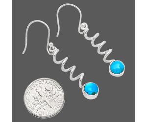 Sleeping Beauty Turquoise Earrings EXE01455 E-1047, 6x6 mm