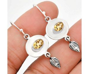 Citrine Earrings EXE01534 E-1230, 4x6 mm