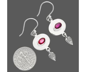 Ruby Glassfield Earrings EXE01610 E-1230, 4x6 mm