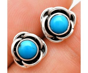 Sleeping Beauty Turquoise Stud Earrings EXE01714 E-1248, 5x5 mm