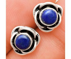 Lapis Lazuli Stud Earrings EXE01720 E-1248, 5x5 mm