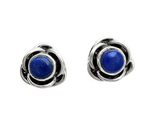 Lapis Lazuli Stud Earrings EXE01720 E-1248, 5x5 mm