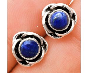 Lapis Lazuli Stud Earrings EXE01721 E-1248, 5x5 mm