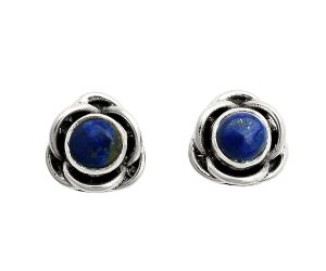 Lapis Lazuli Stud Earrings EXE01721 E-1248, 5x5 mm