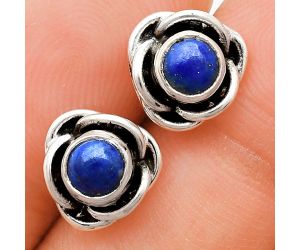 Lapis Lazuli Stud Earrings EXE01723 E-1248, 5x5 mm