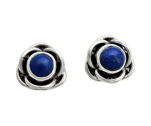 Lapis Lazuli Stud Earrings EXE01724 E-1248, 5x5 mm