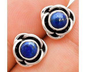 Lapis Lazuli Stud Earrings EXE01731 E-1248, 5x5 mm