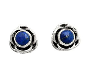 Lapis Lazuli Stud Earrings EXE01731 E-1248, 5x5 mm