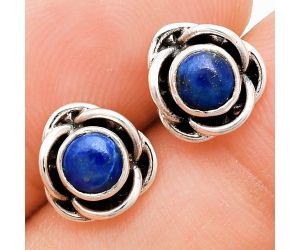 Lapis Lazuli Stud Earrings EXE01732 E-1248, 5x5 mm