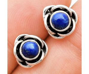 Lapis Lazuli Stud Earrings EXE01733 E-1248, 5x5 mm