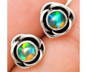 Ethiopian Opal Stud Earrings EXE01735 E-1248, 5x5 mm