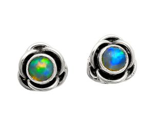 Ethiopian Opal Stud Earrings EXE01735 E-1248, 5x5 mm