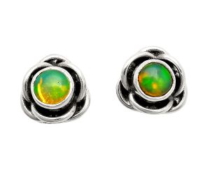 Ethiopian Opal Stud Earrings EXE01736 E-1248, 5x5 mm