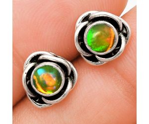 Ethiopian Opal Stud Earrings EXE01737 E-1248, 5x5 mm