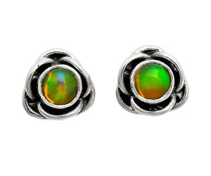 Ethiopian Opal Stud Earrings EXE01737 E-1248, 5x5 mm