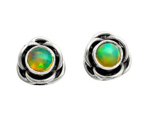 Ethiopian Opal Stud Earrings EXE01738 E-1248, 5x5 mm