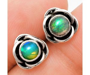 Ethiopian Opal Stud Earrings EXE01739 E-1248, 5x5 mm