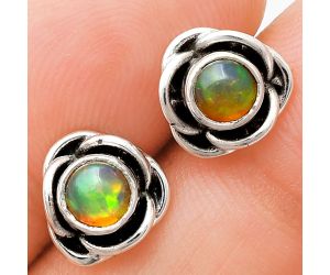 Ethiopian Opal Stud Earrings EXE01740 E-1248, 5x5 mm