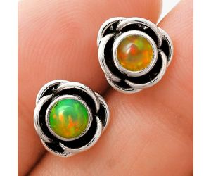 Ethiopian Opal Stud Earrings EXE01743 E-1248, 5x5 mm