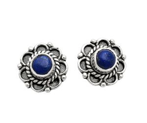 Lapis Lazuli Stud Earrings EXE01802 E-1121, 5x5 mm