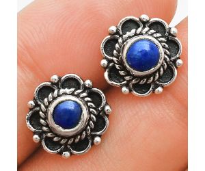 Lapis Lazuli Stud Earrings EXE01803 E-1121, 5x5 mm